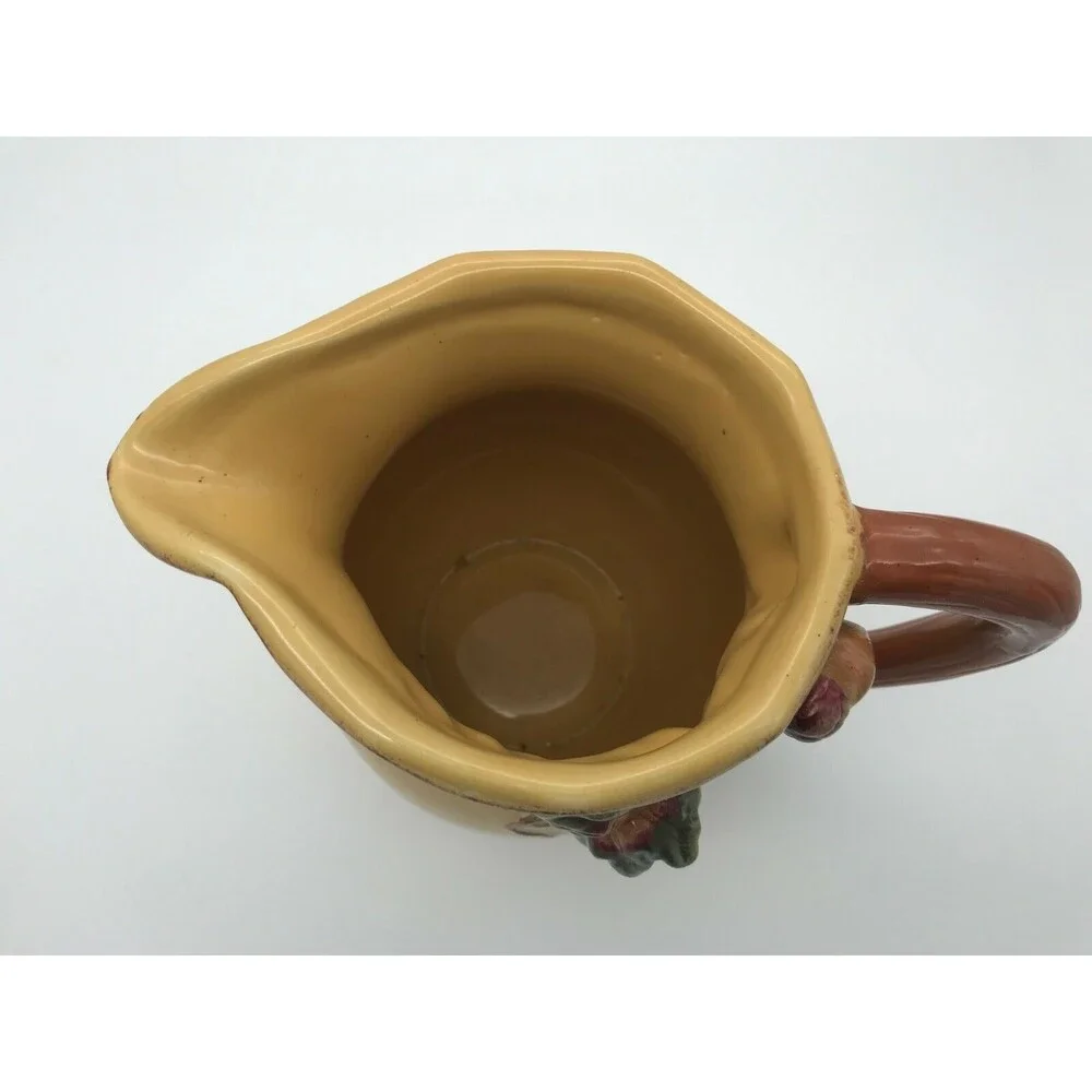 Vigor Int'l Inc. Ceramic Autumn Decor Drink Pitcher. 2 qt. Cottagecore Farmhouse